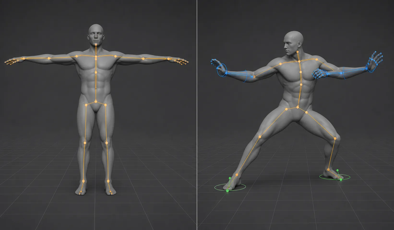 Concept preview of rig retargeting and planned IK controls